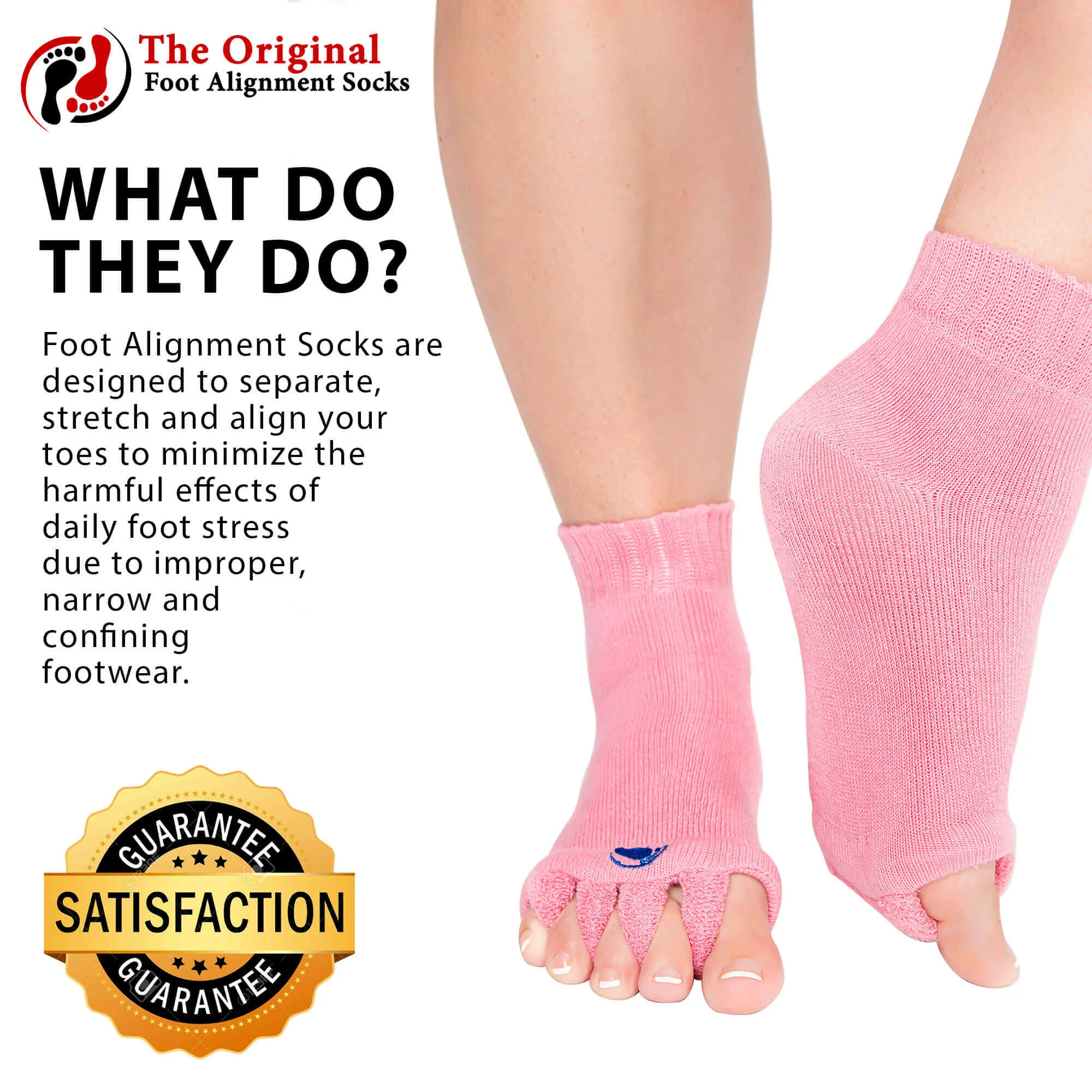 Pink Foot Alignment Socks