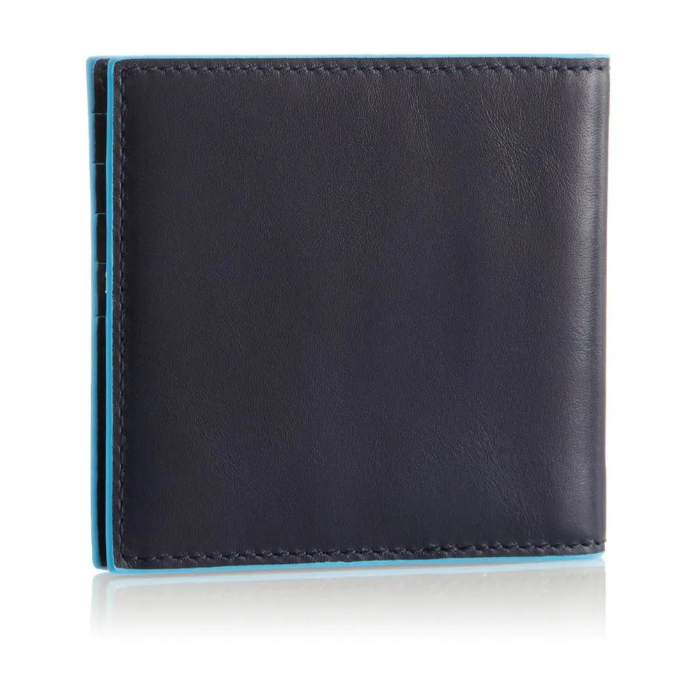 Piquadro Square 4" Bi-Fold Wallet Blue Bluesize Small
