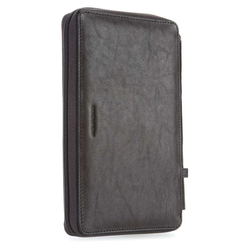Piquadro Square 9" Organizer Brown Brownsize Small