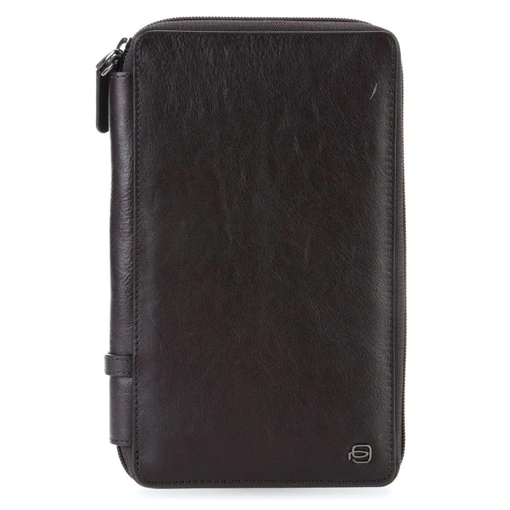 Piquadro Square 9" Organizer Brown Brownsize Small