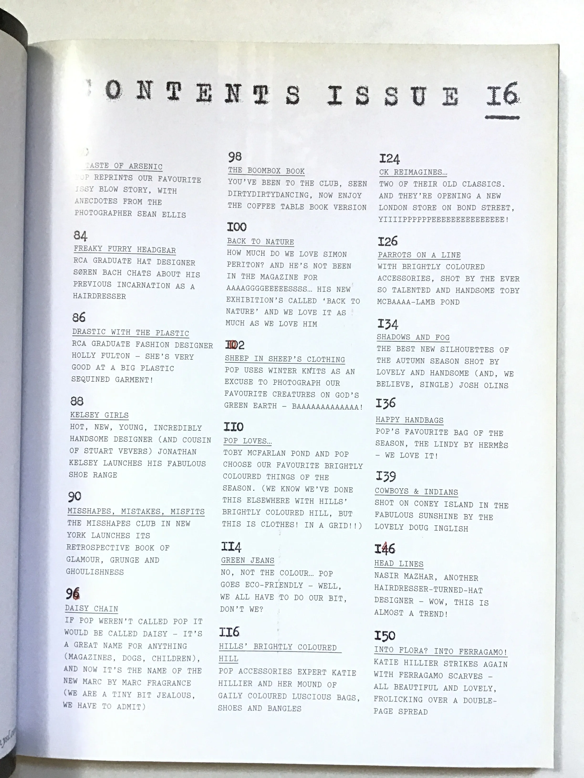 Pop Magazine Autumn 2007