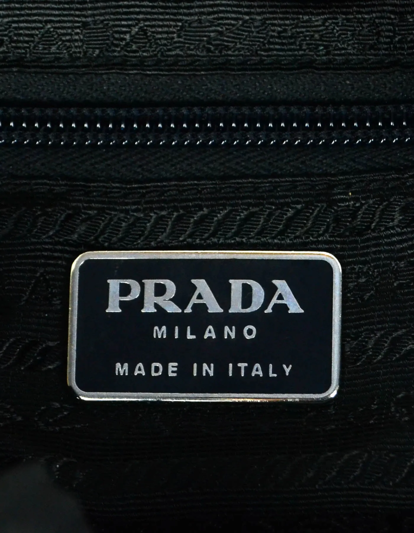 Prada Black Nylon Double Buckle Backpack Bag
