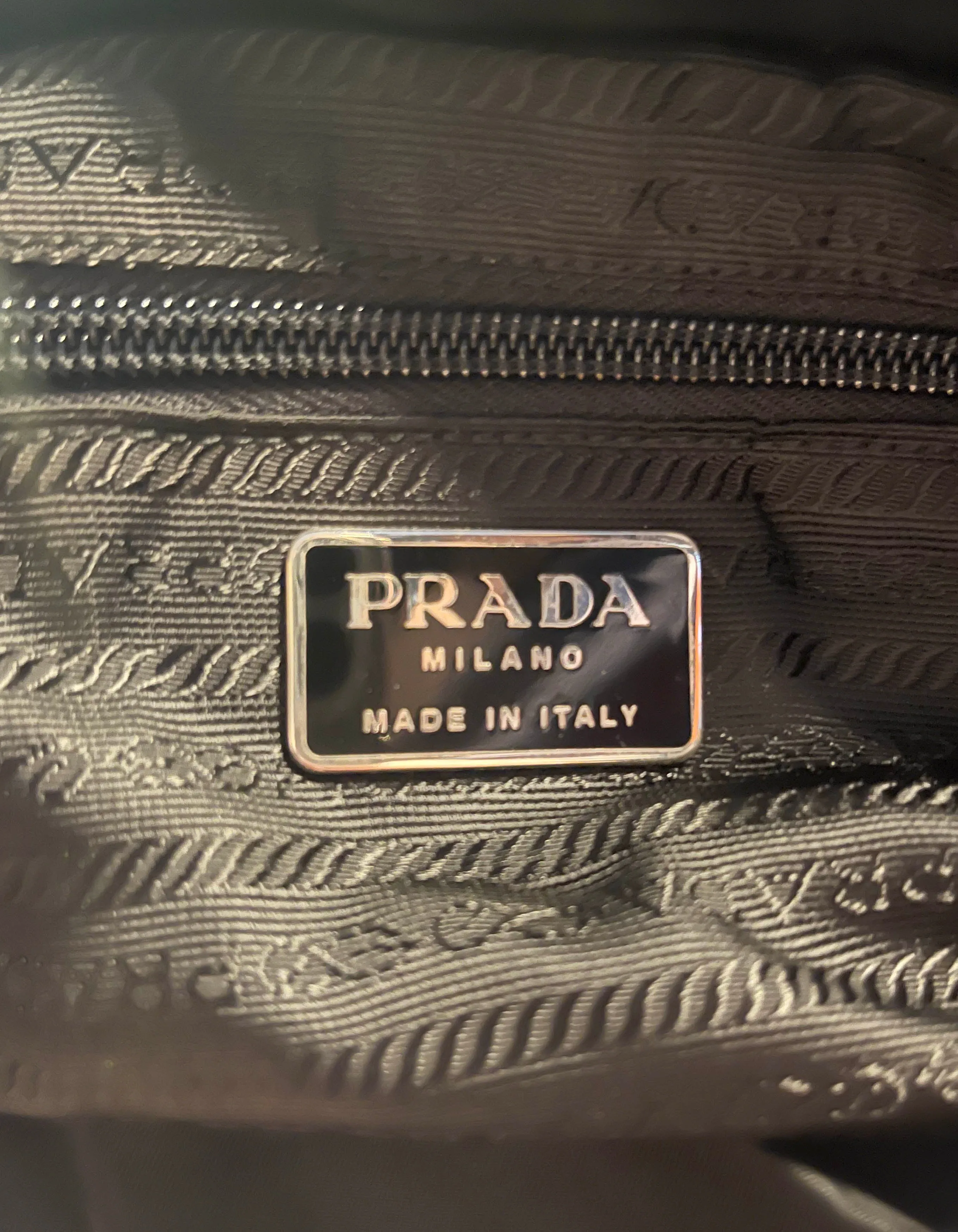 Prada Black Nylon Double Buckle Backpack Bag