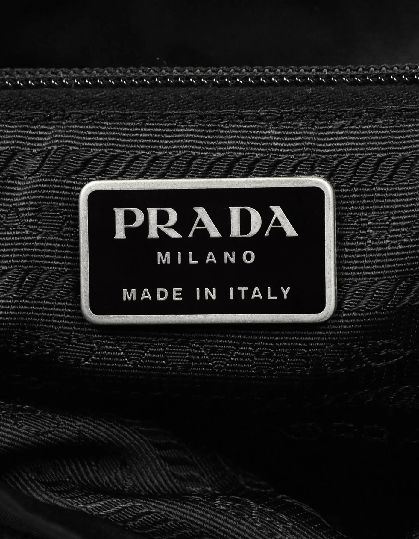 Prada Black Nylon Double Buckle Pocket Backpack Bag