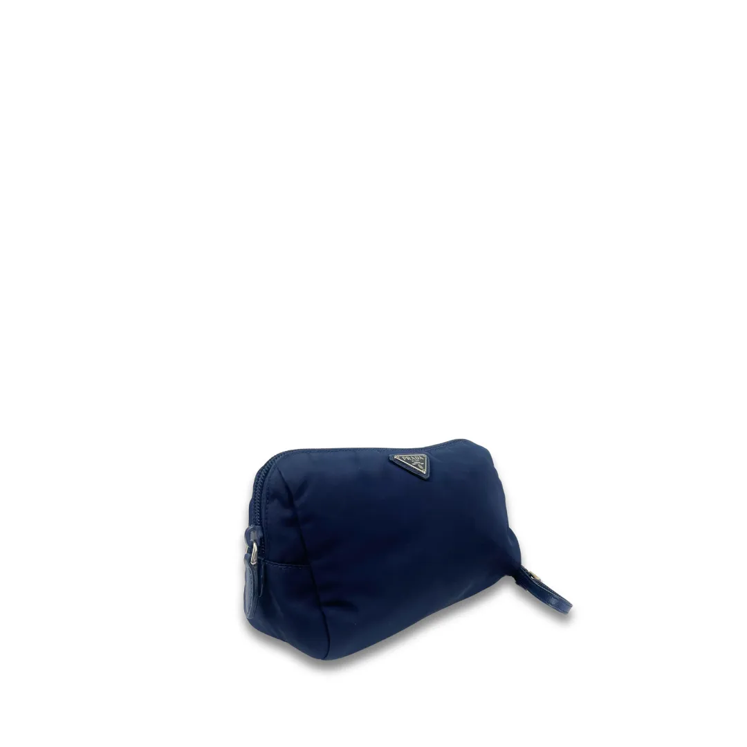 Prada Re-Edition 1978 Navy Nylon Wristlet Pouch