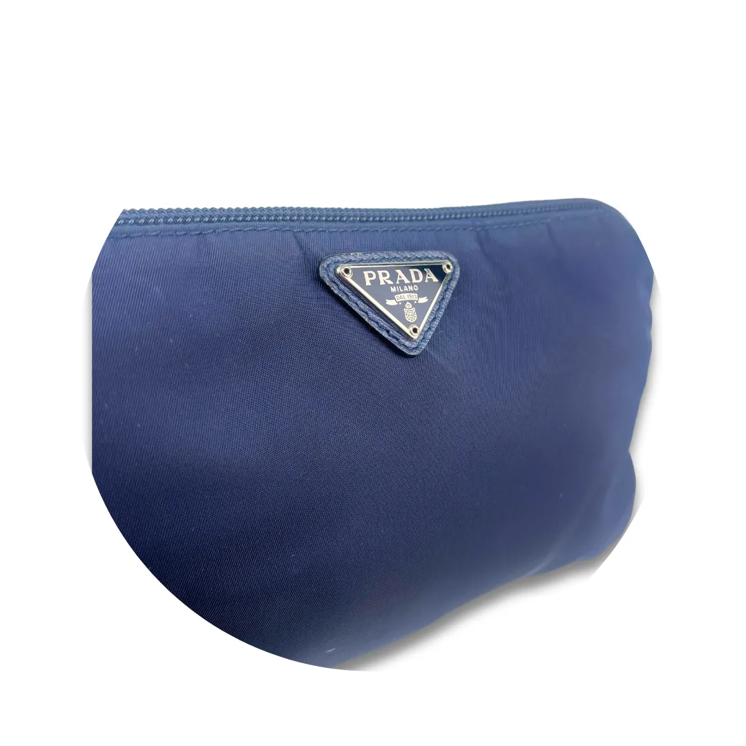 Prada Re-Edition 1978 Navy Nylon Wristlet Pouch
