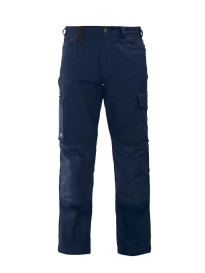 Projob 4512 Work Trousers for Men - Loose Fit Durable Cargo Pants with Knee Pad Pockets