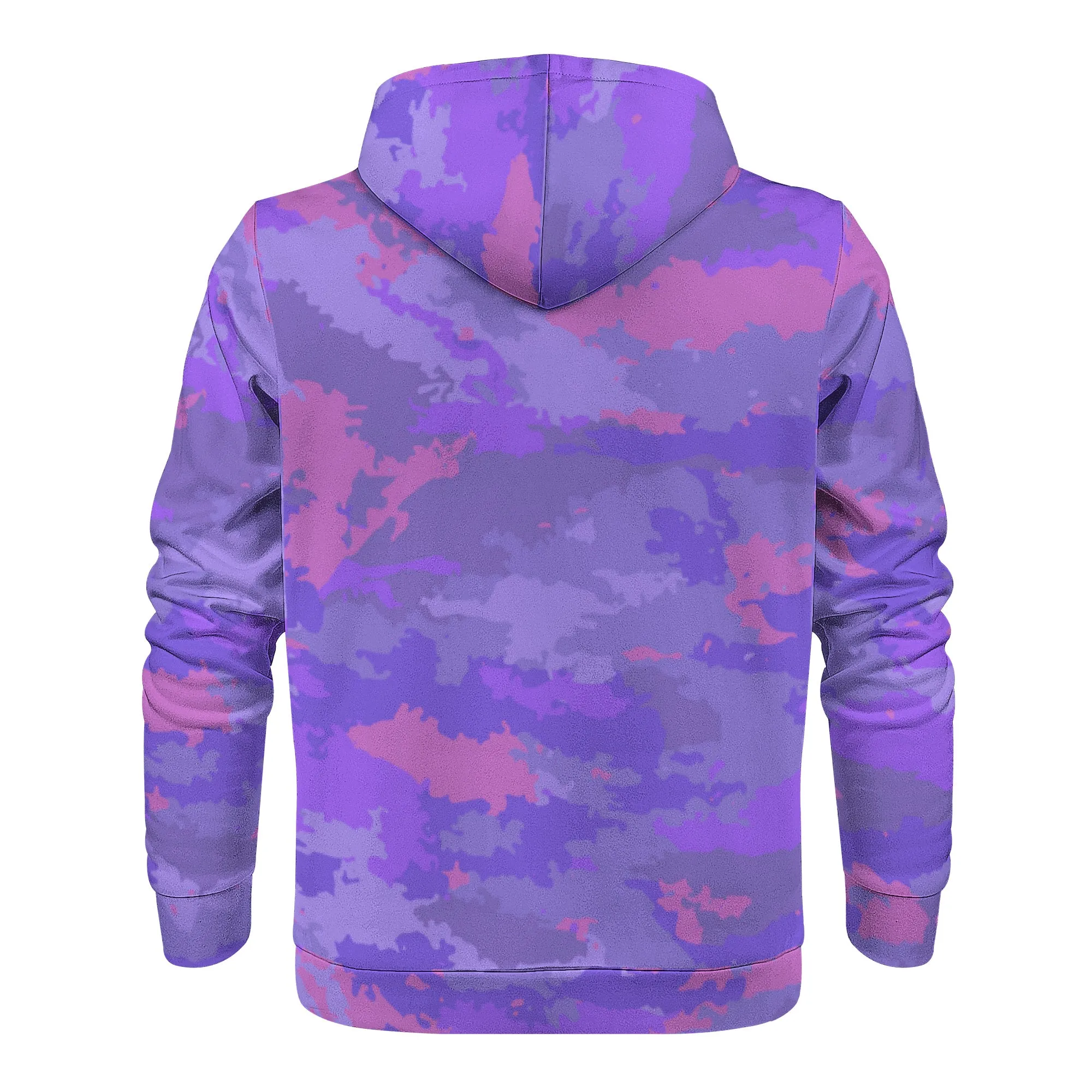 Purple Pink Pastel Camo Pattern Men's/Unisex Premium Pullover Adult Hoodie