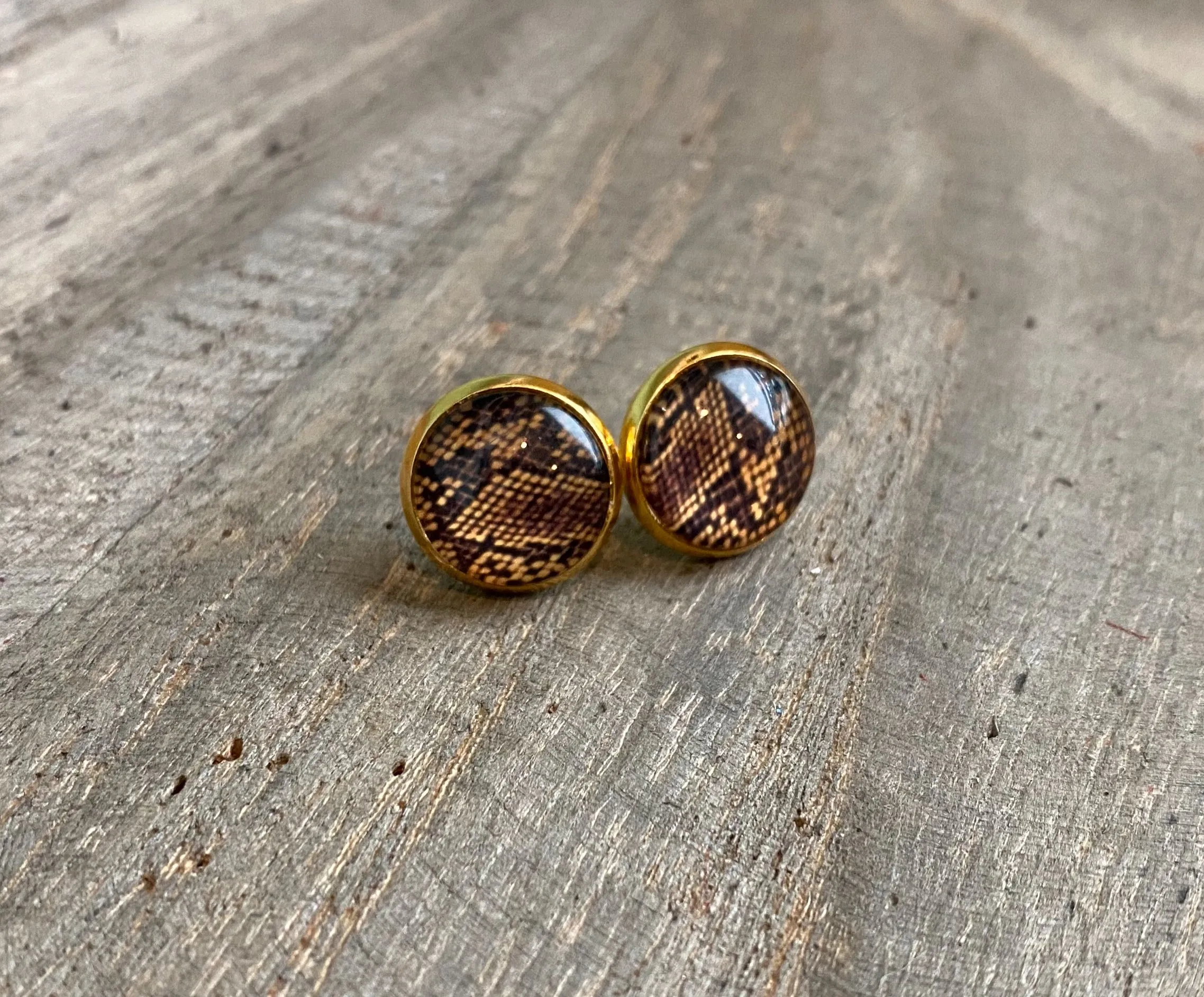 Python Lightweight Stud Earrings