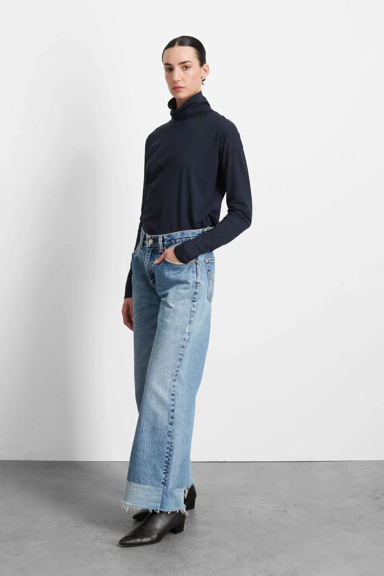 Reworked Vintage Culotte in Vintage Indigo