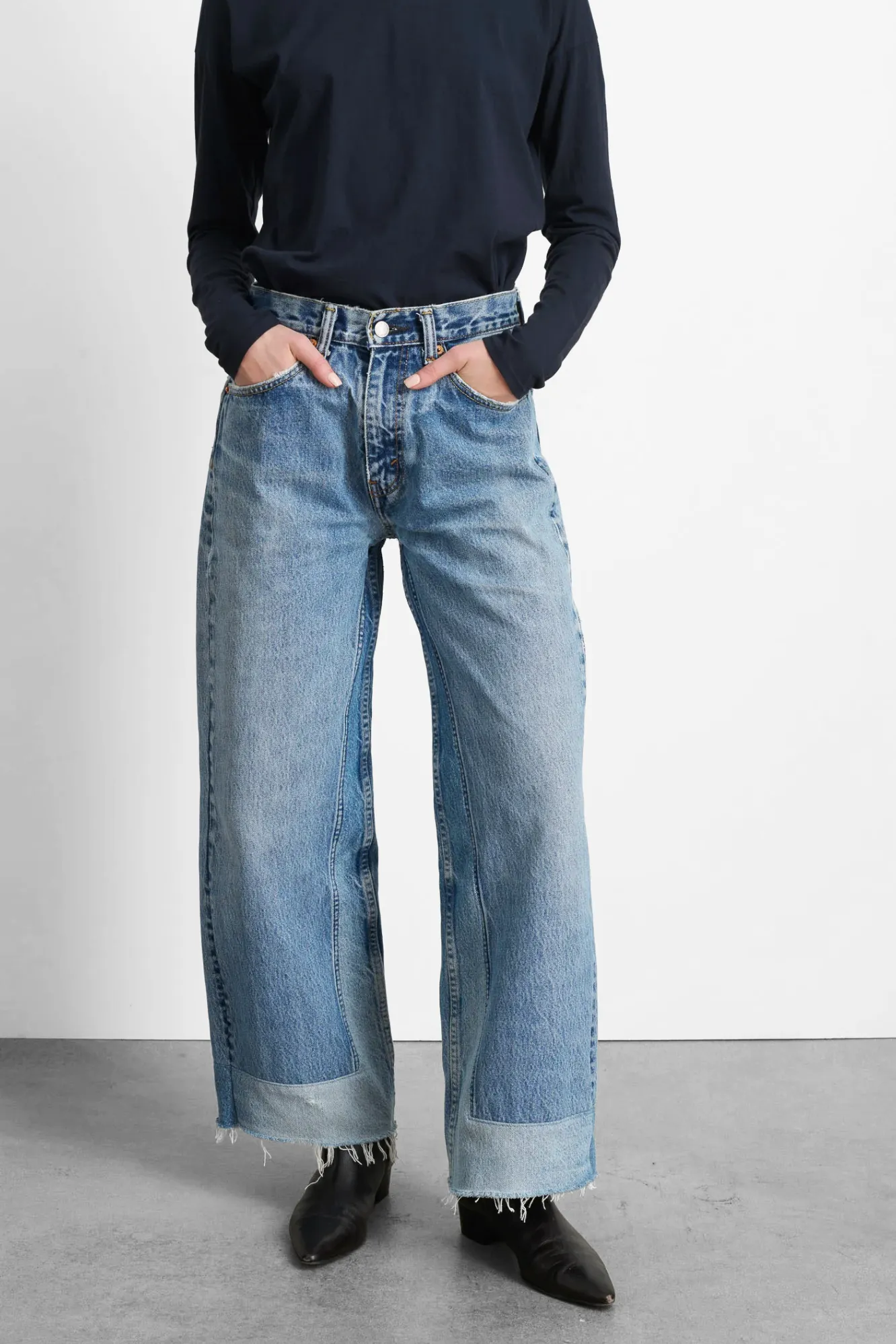 Reworked Vintage Culotte in Vintage Indigo