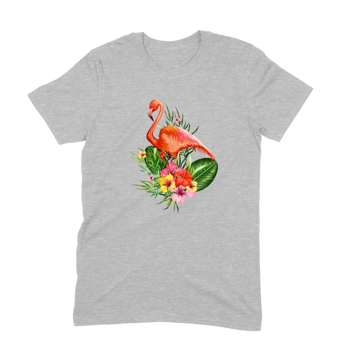 Round Neck T-Shirt (Men) - Fashionable Flamingo (11 Colours)