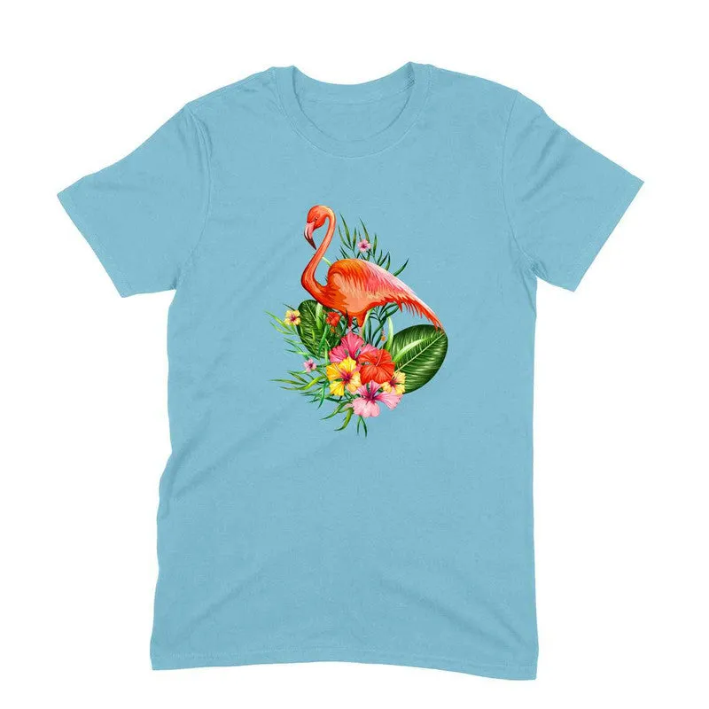 Round Neck T-Shirt (Men) - Fashionable Flamingo (11 Colours)