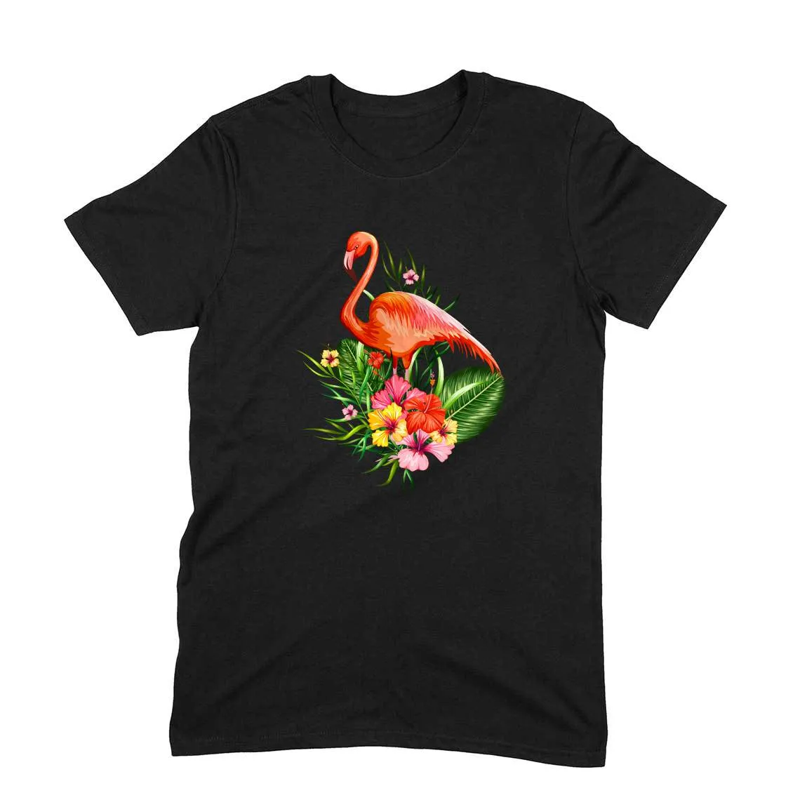 Round Neck T-Shirt (Men) - Fashionable Flamingo (11 Colours)