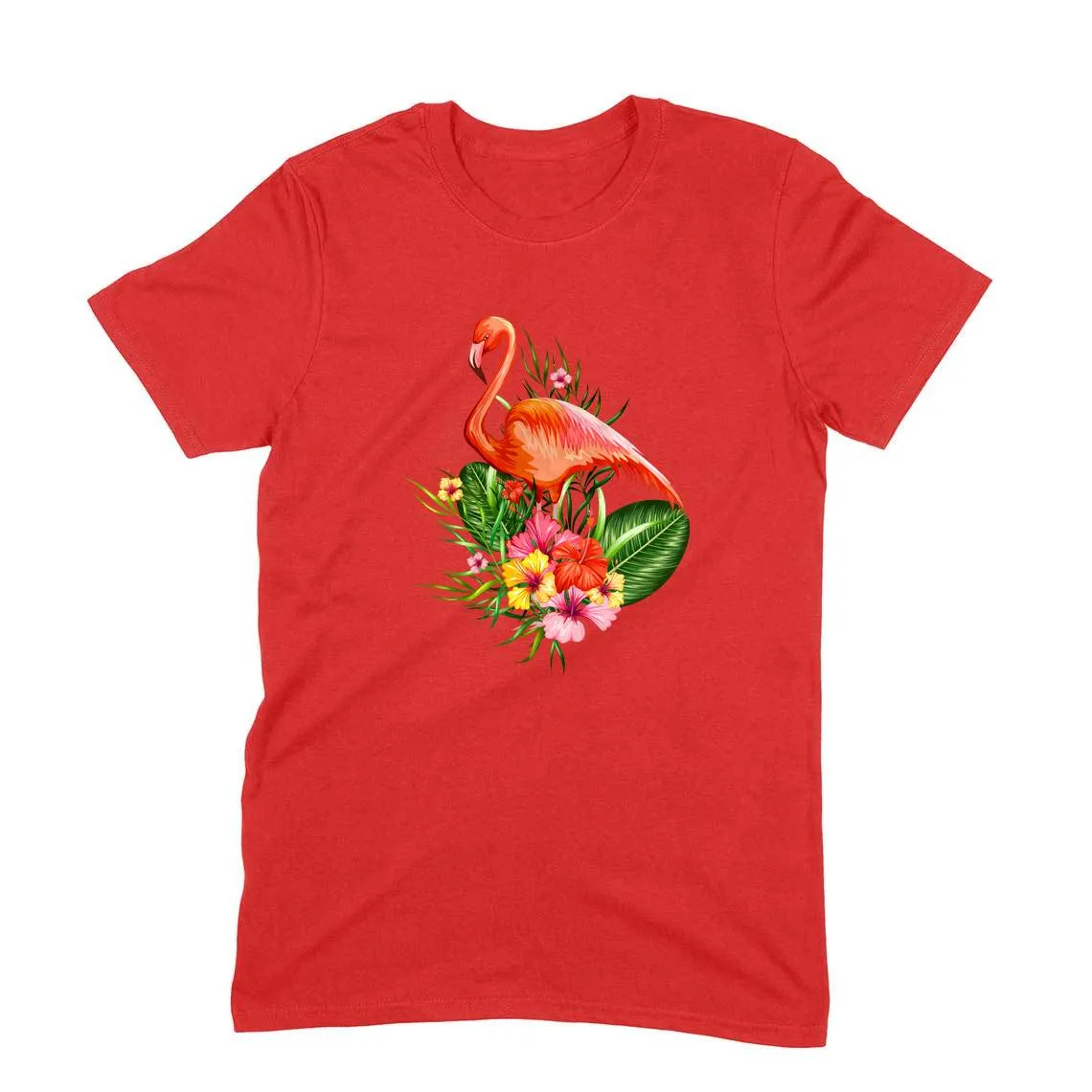 Round Neck T-Shirt (Men) - Fashionable Flamingo (11 Colours)