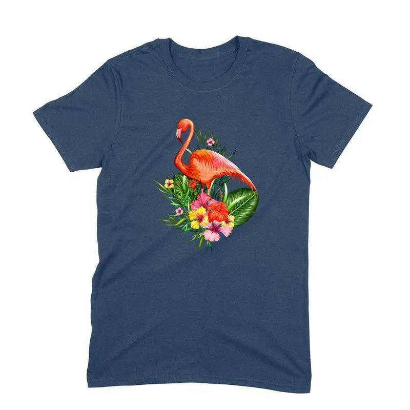 Round Neck T-Shirt (Men) - Fashionable Flamingo (11 Colours)