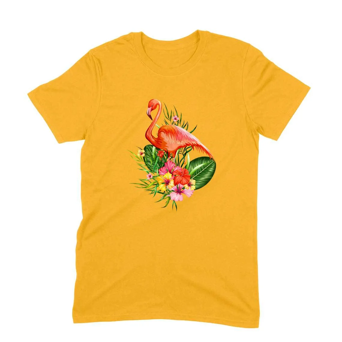 Round Neck T-Shirt (Men) - Fashionable Flamingo (11 Colours)