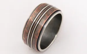 Rustic mens ring