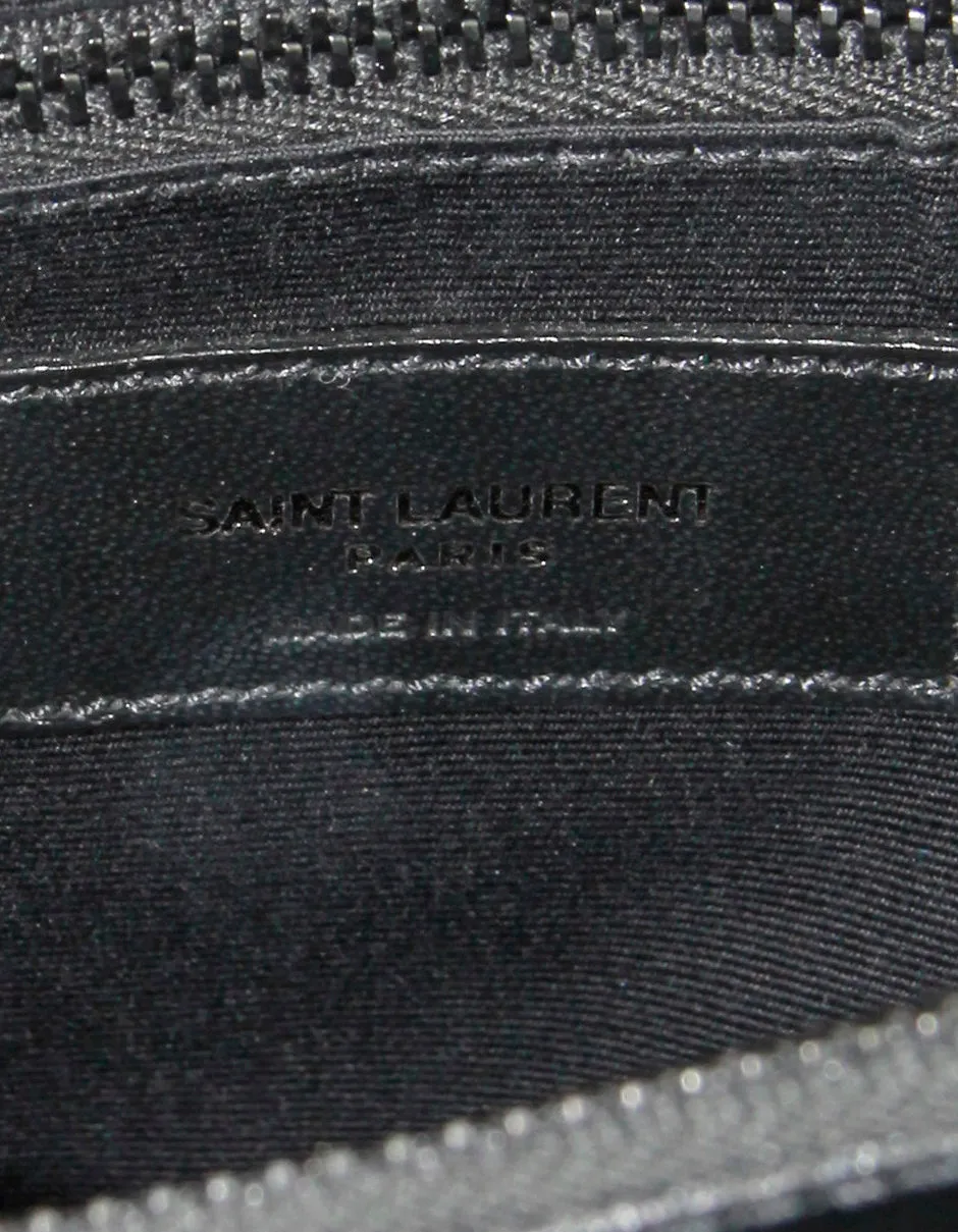 Saint Laurent Black Calfskin Y Medium Loulou Chain Shoulder Bag