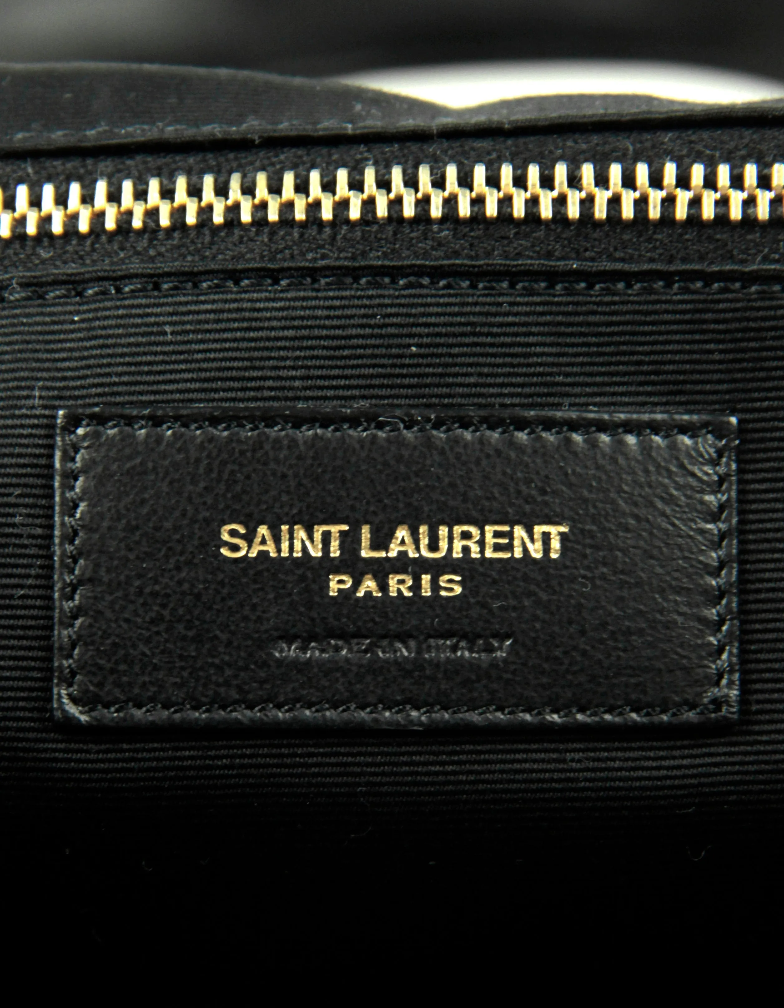 Saint Laurent Black Quilted Leather Icare Maxi Shopping Tote Bag