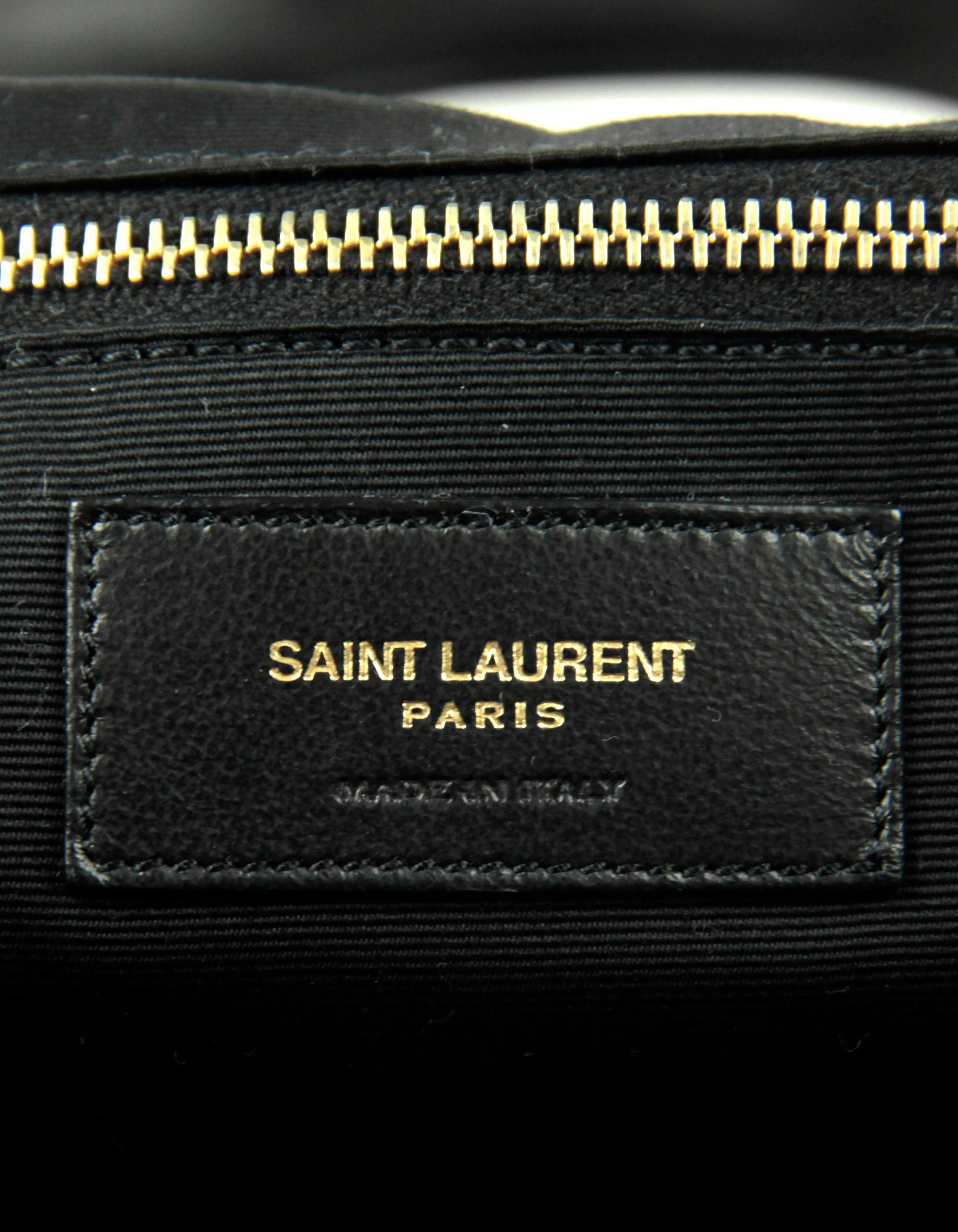 Saint Laurent Black Quilted Leather Icare Maxi Shopping Tote Bag