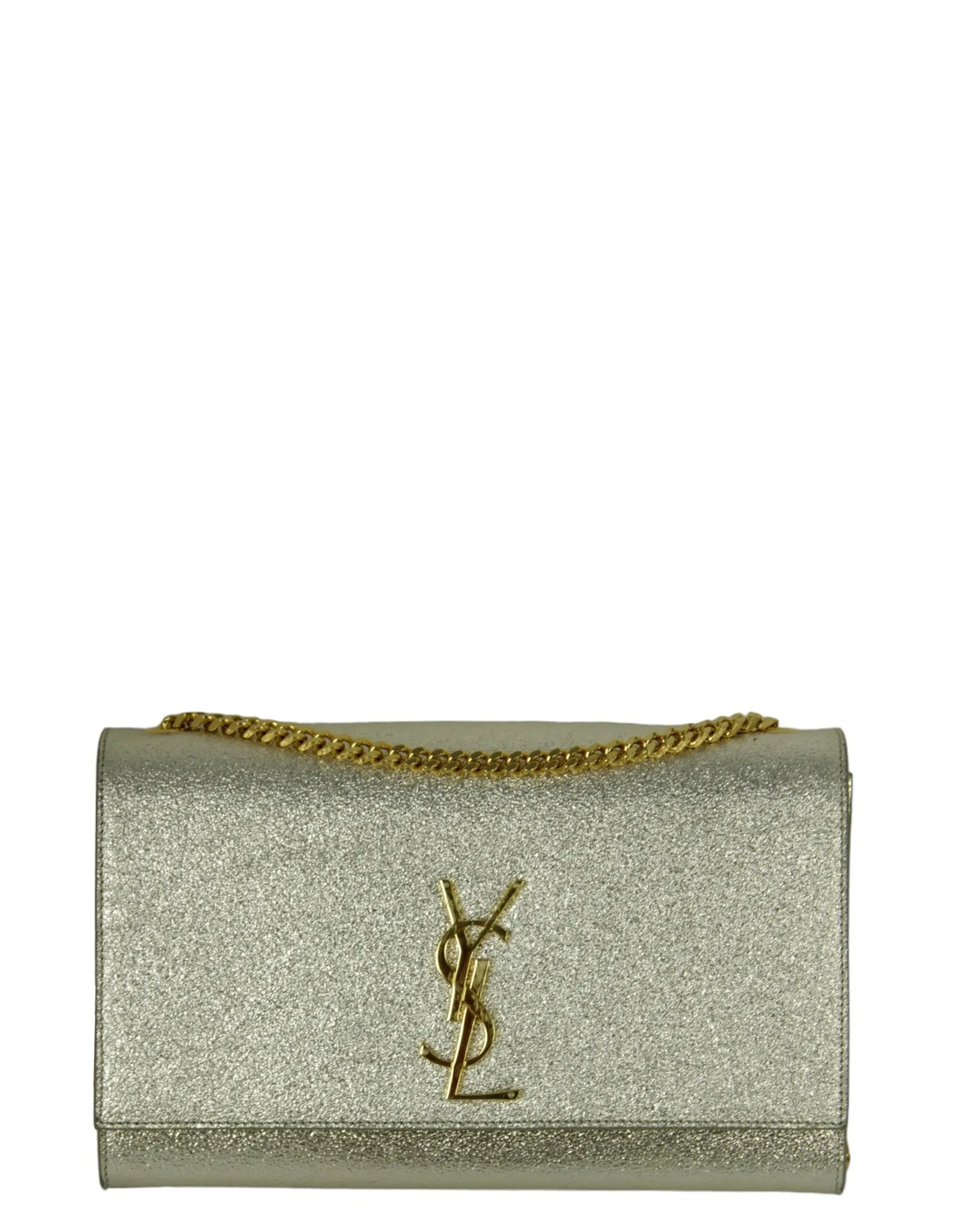 Saint Laurent Light Gold Small Monogram Kate Crossbody