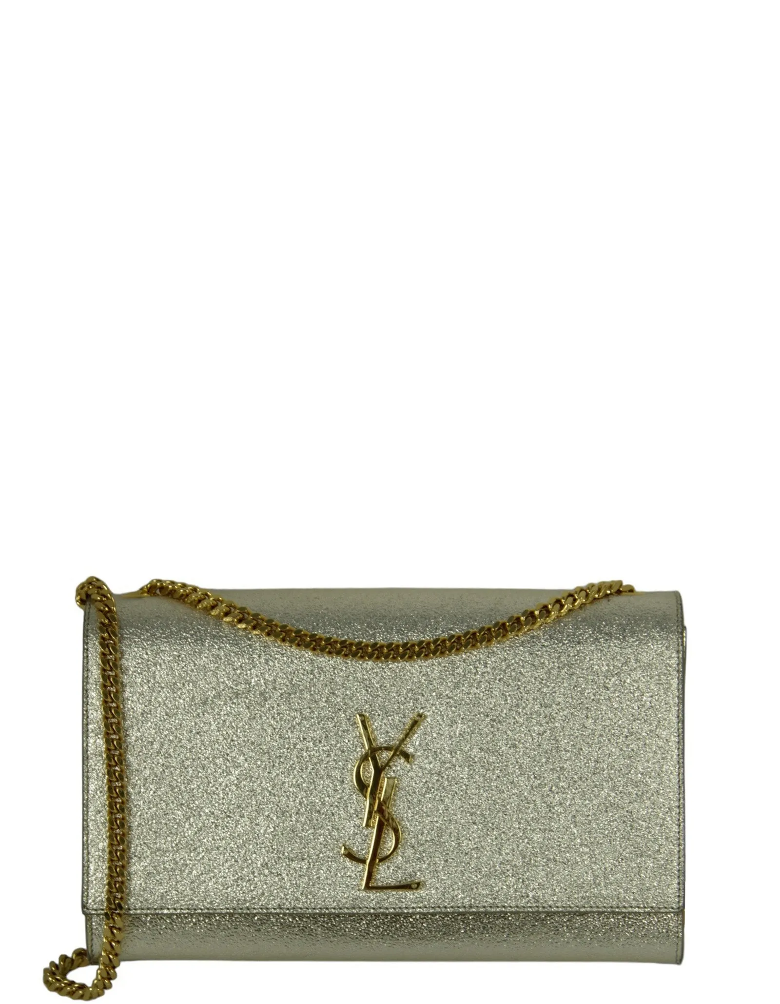 Saint Laurent Light Gold Small Monogram Kate Crossbody