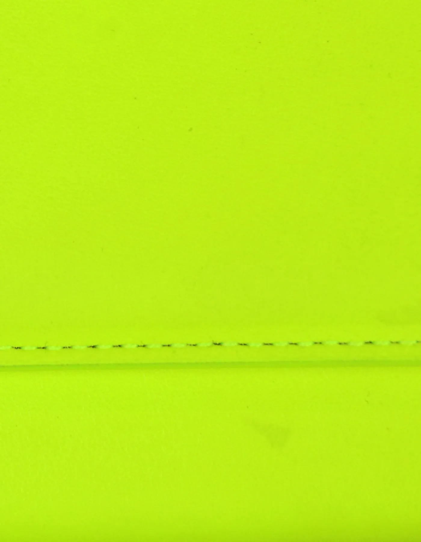 Saint Laurent Neon Yellow Smooth Leather Classic Monogram Cassandre Clutch Bag