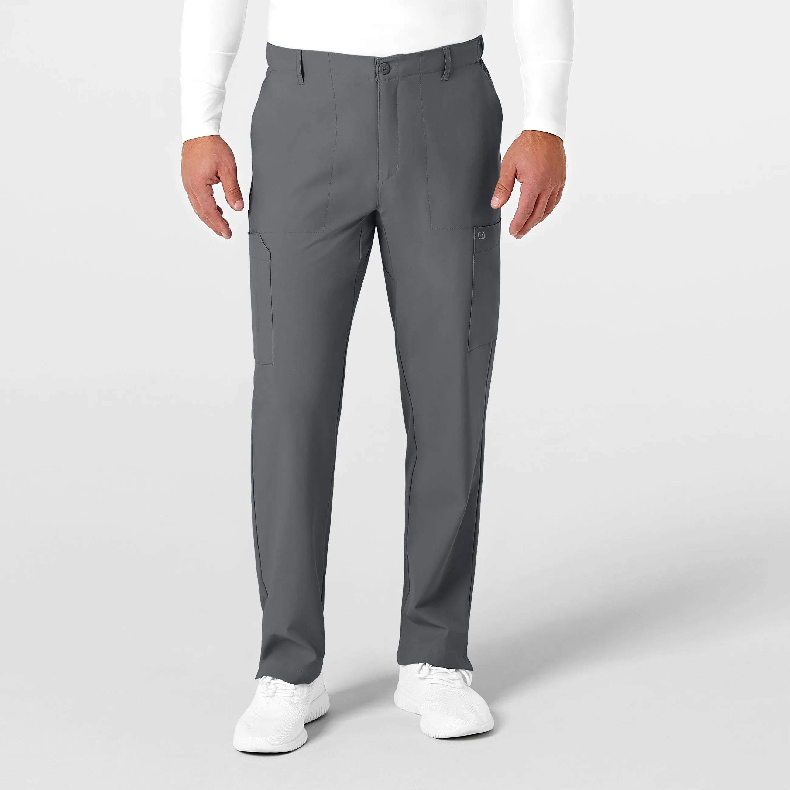 SCC W123 Men's Flat Front Cargo Scrub Pant
