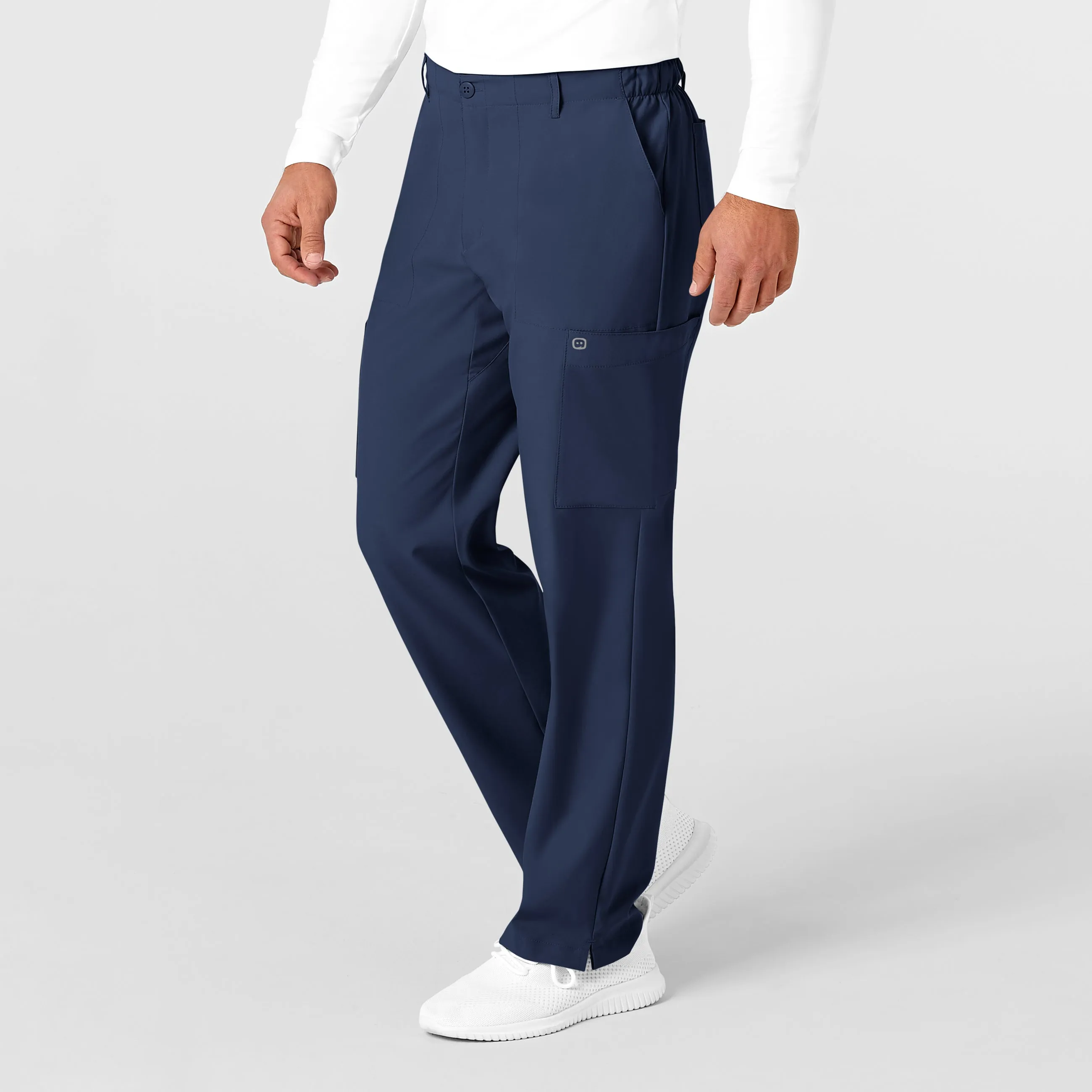 SCC W123 Men's Flat Front Cargo Scrub Pant