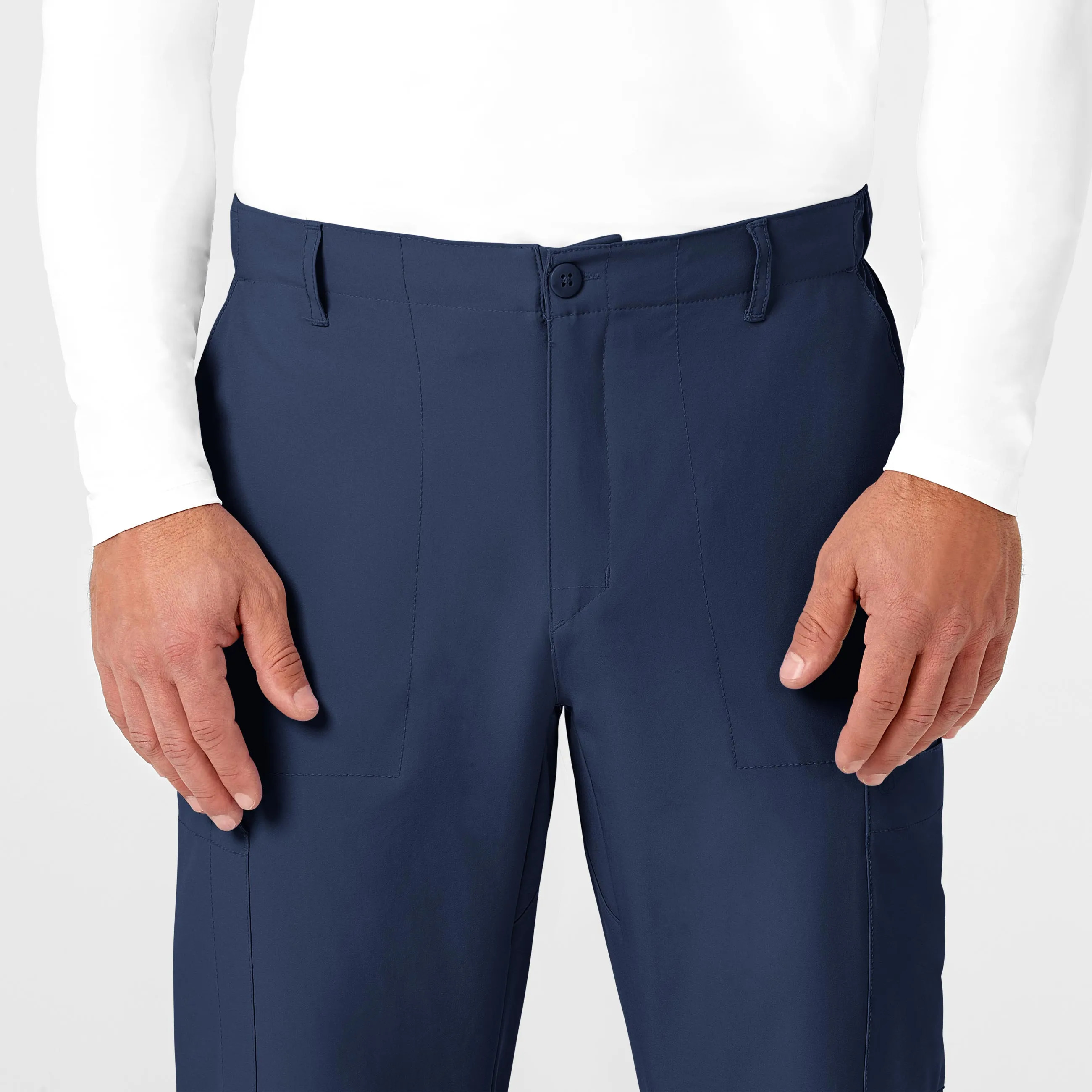 SCC W123 Men's Flat Front Cargo Scrub Pant