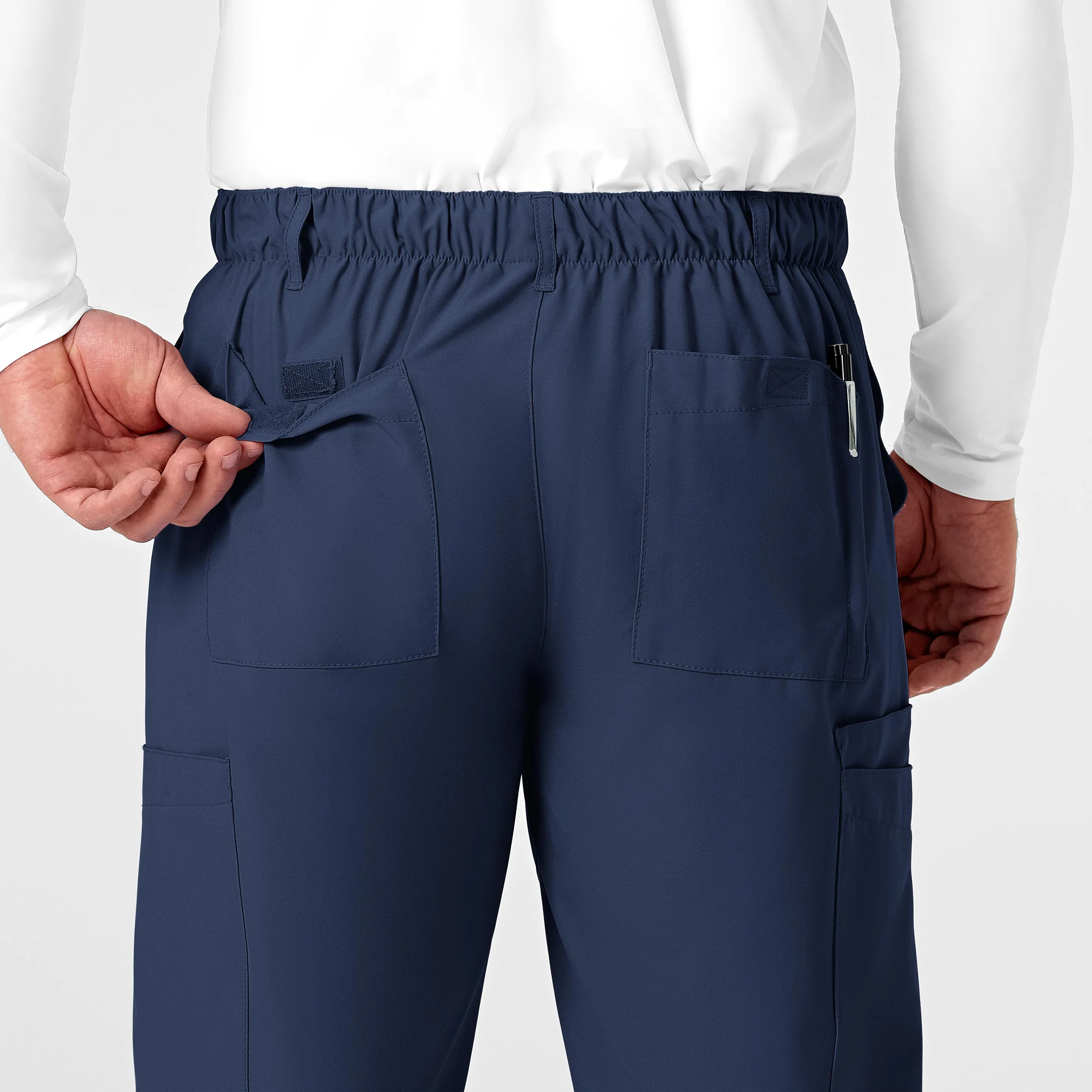 SCC W123 Men's Flat Front Cargo Scrub Pant