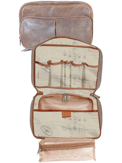 Scully Men's Leather Travel Kit