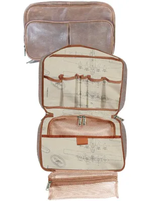 Scully Men's Leather Travel Kit