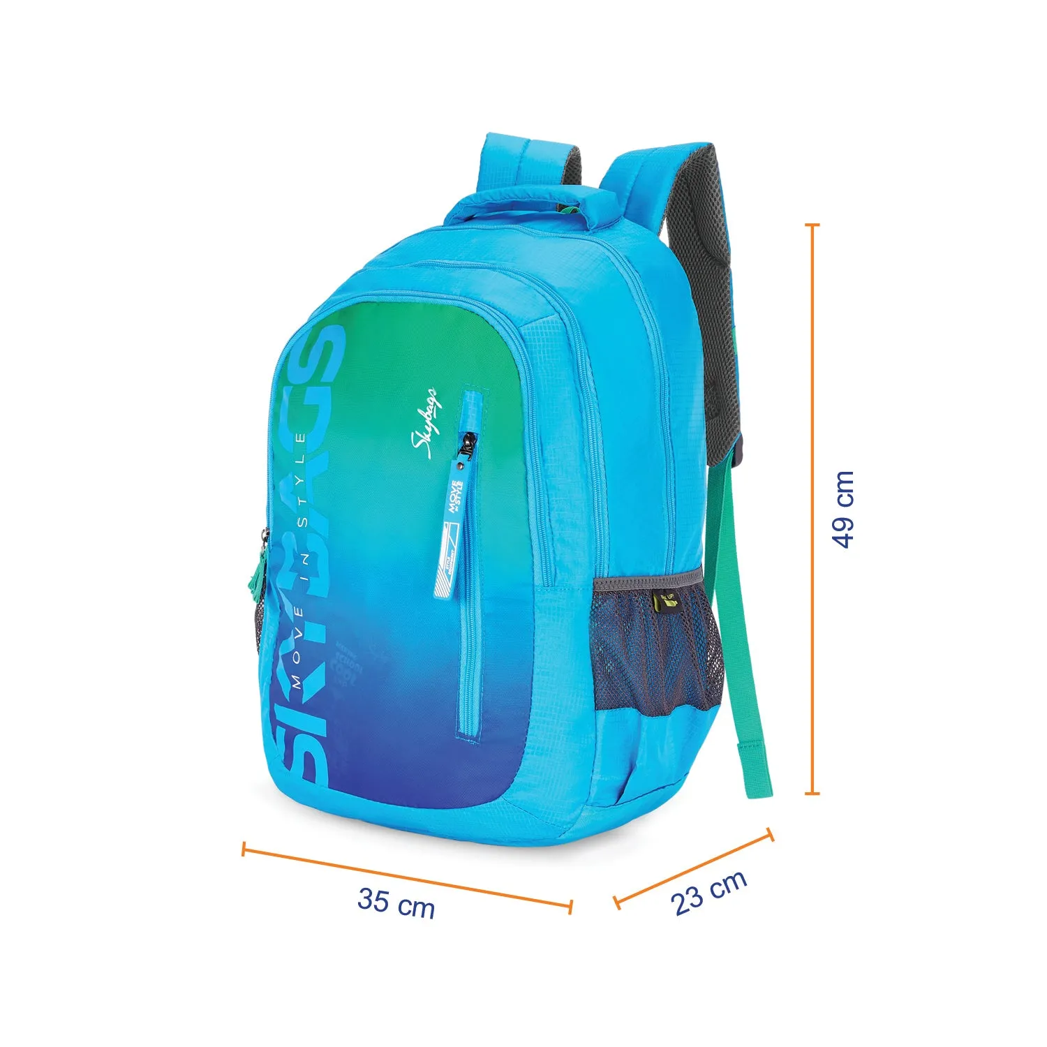 Skybags Riddle  School Bp-Rc Gradient Blue