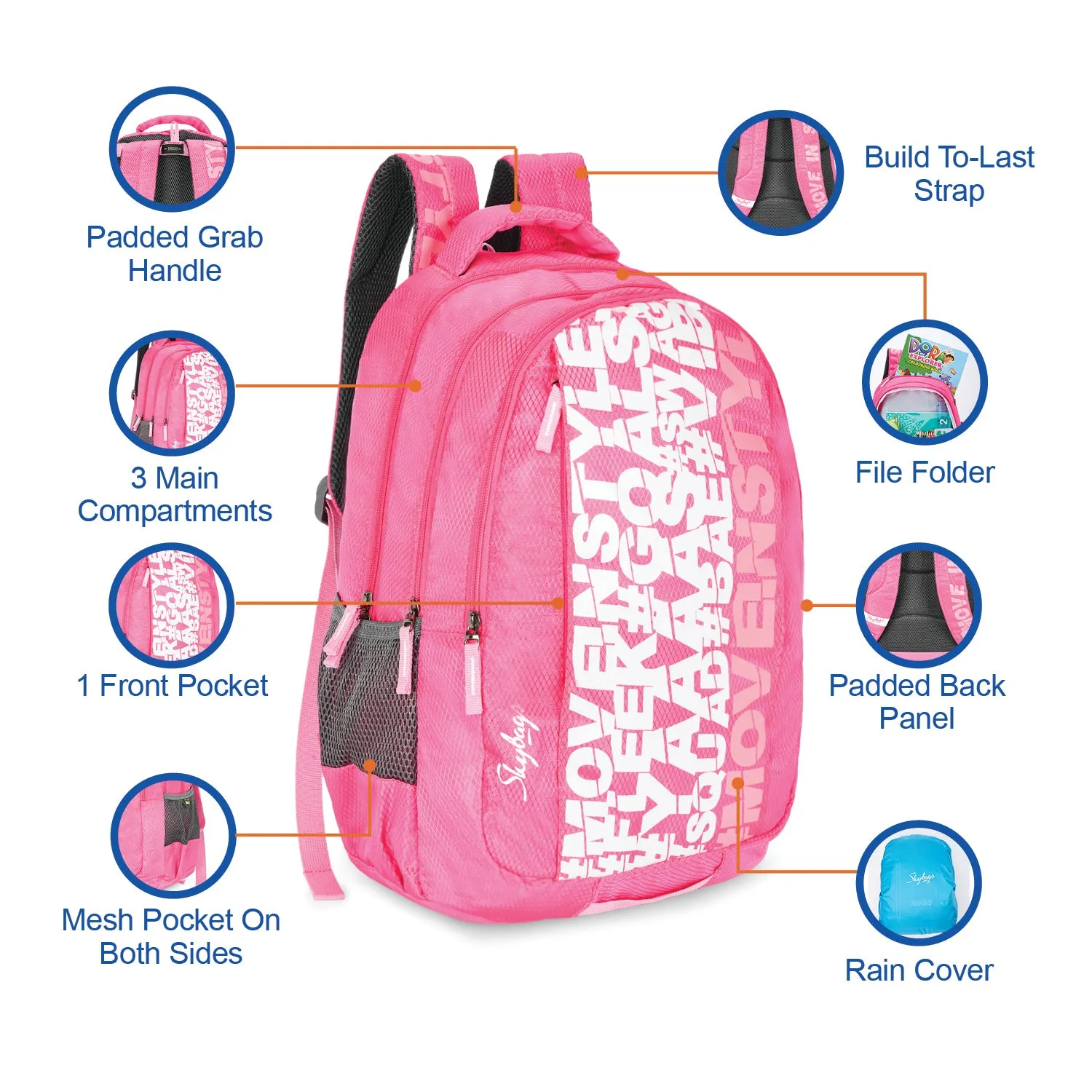 Skybags Riddle  School Bp-Rc