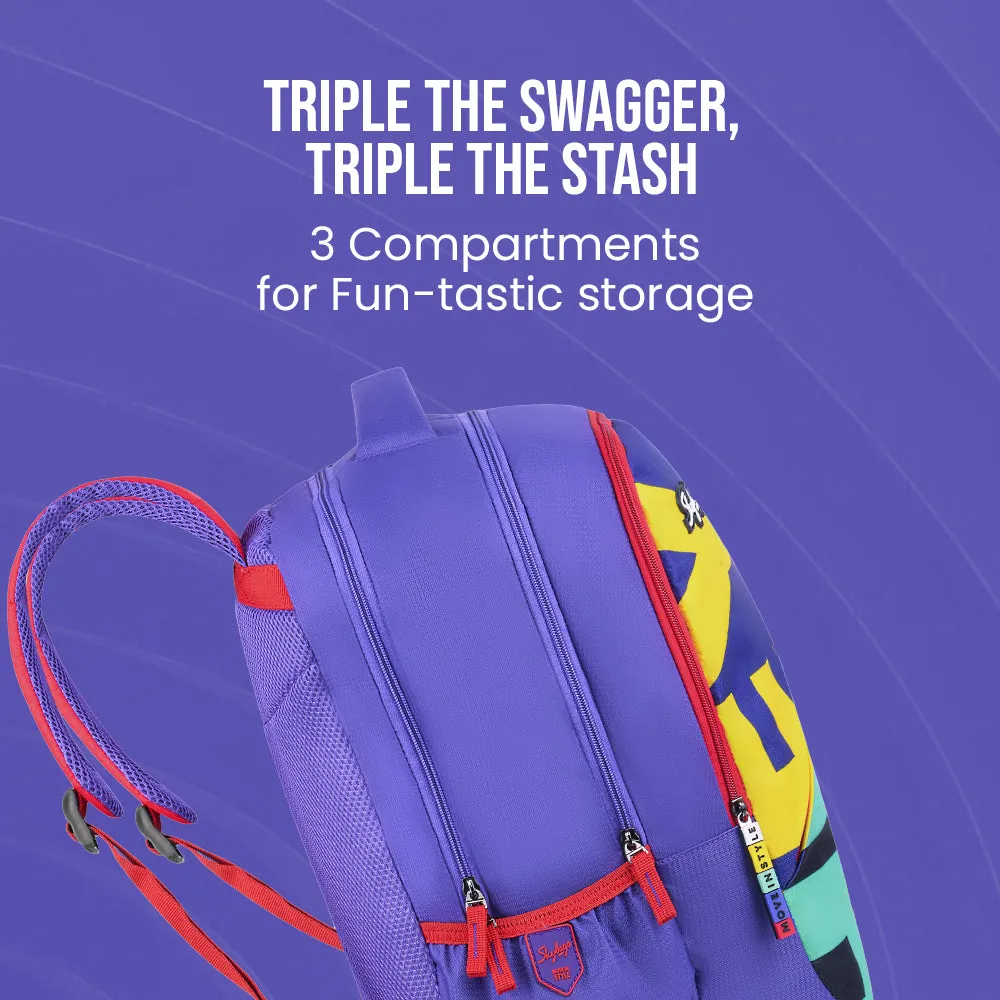 Skybags Squad 01  School Backpack Purple