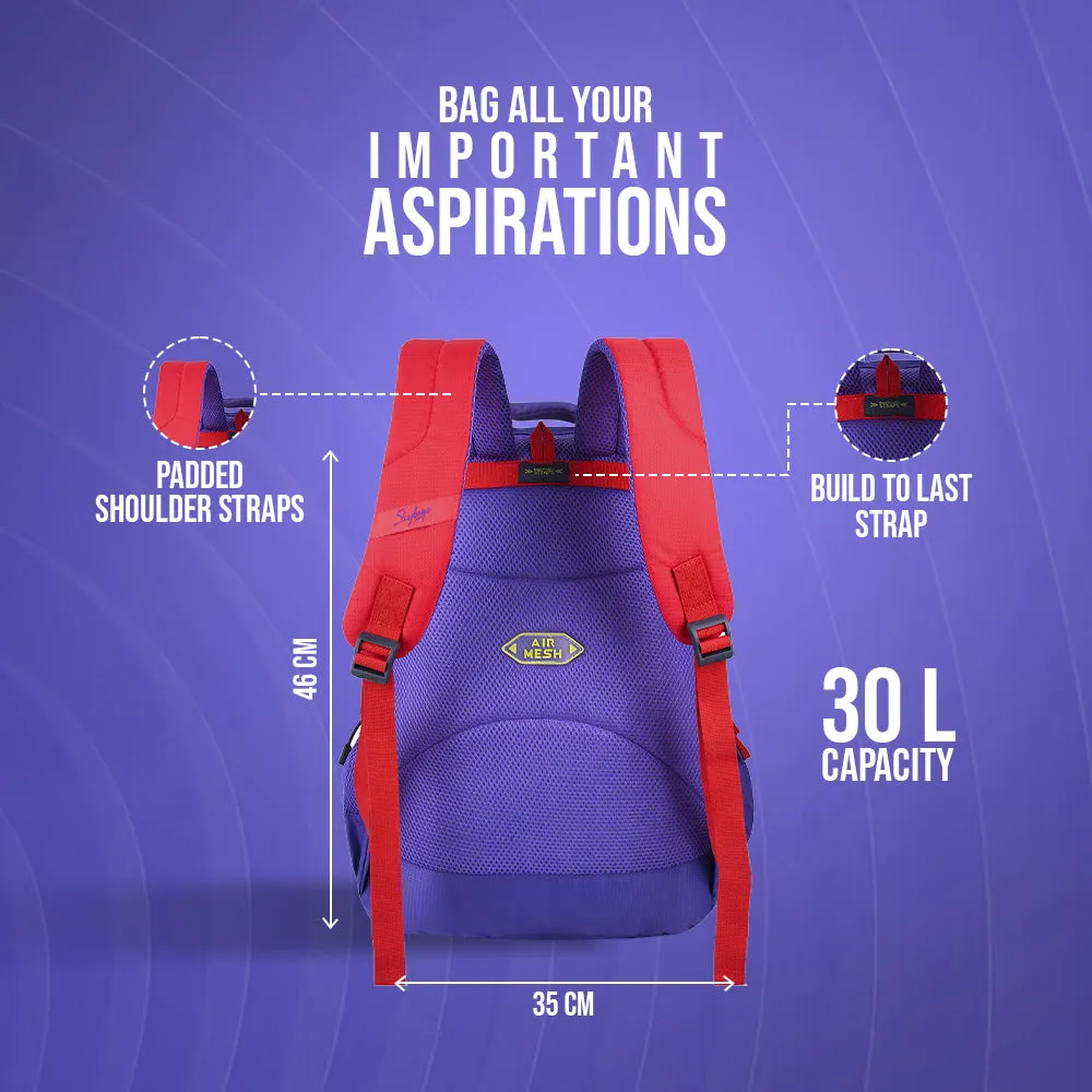 Skybags Squad 01  School Backpack Purple
