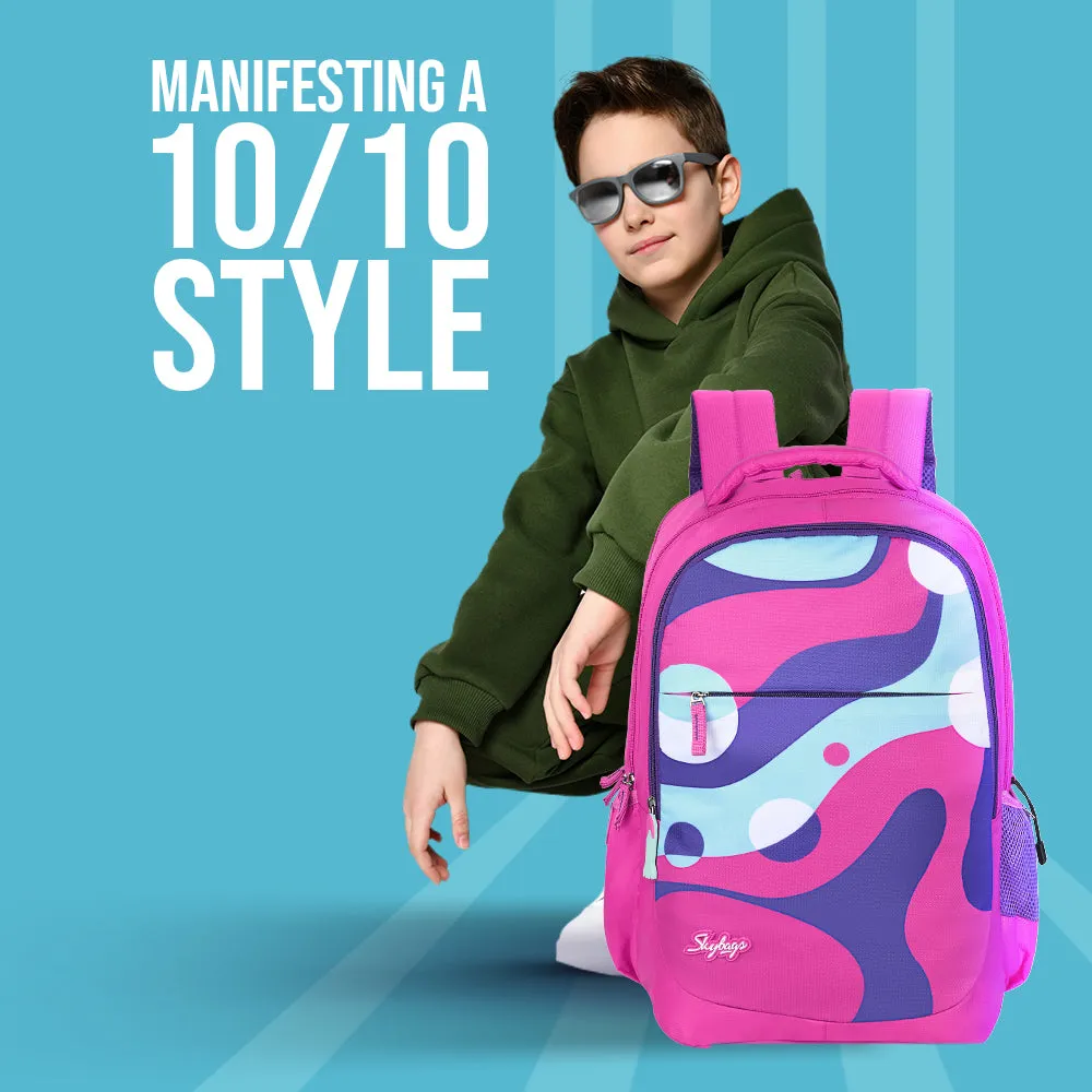Skybags Squad 03  School Backpack Pink