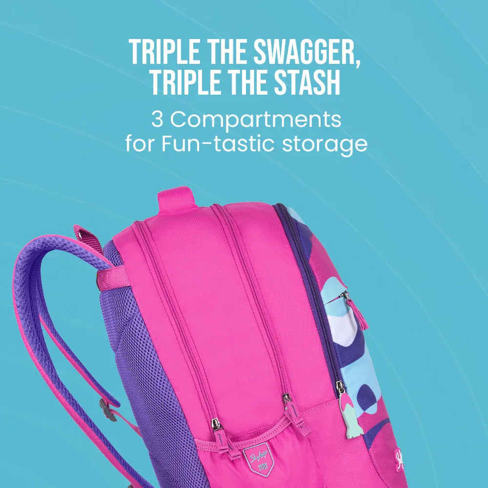 Skybags Squad 03  School Backpack Pink