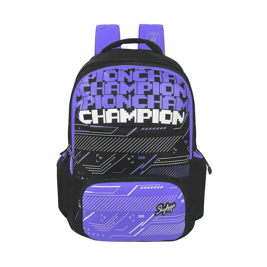 Skybags Squad Nxt 02  School Backpack Black