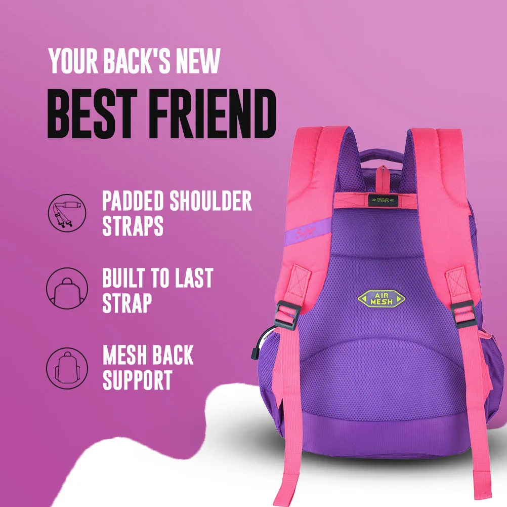 Skybags Squad Plus 04  School Backpack Purple