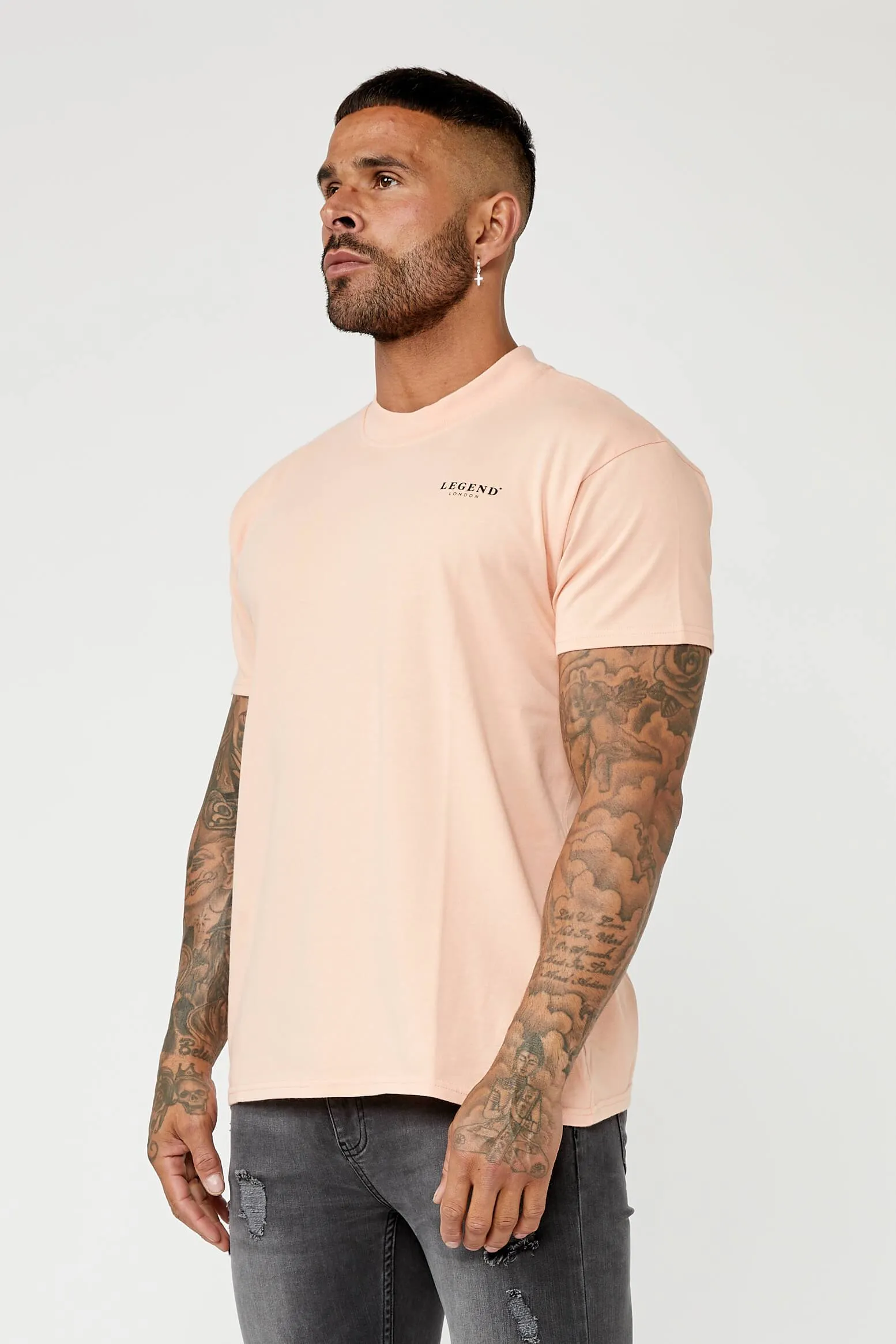 SLIM FIT T-SHIRT - SALMON