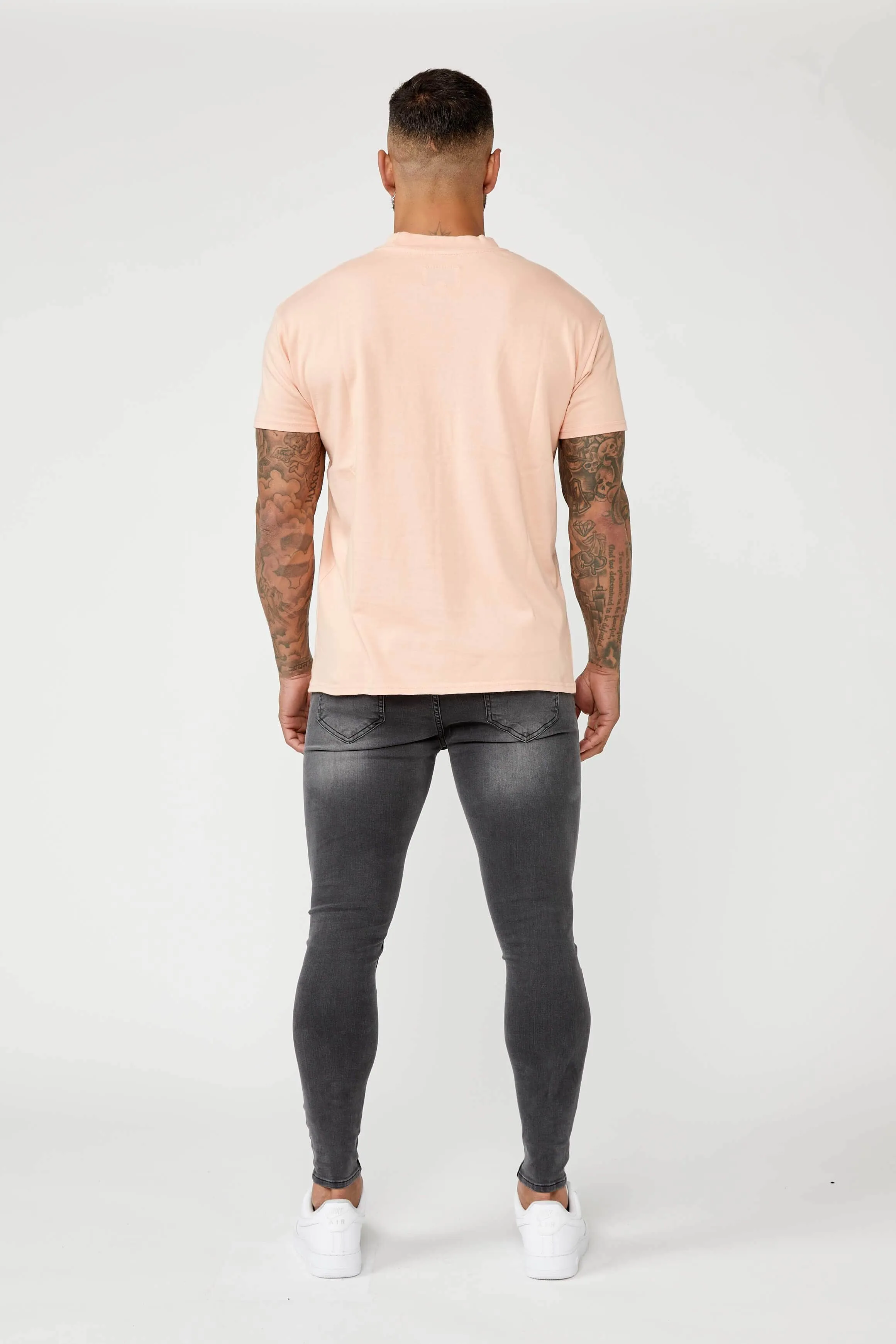 SLIM FIT T-SHIRT - SALMON