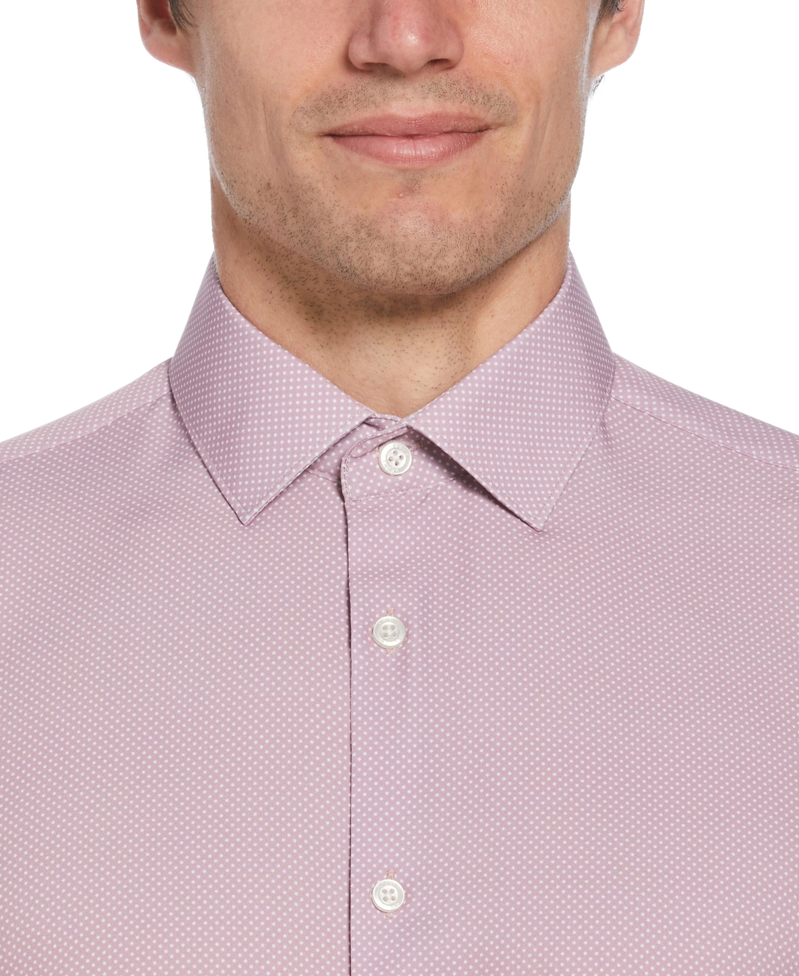 Slim Fit Total Stretch Dot Dress Shirt