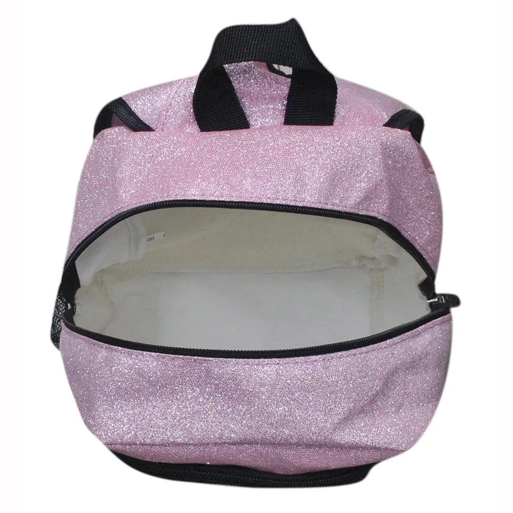 Small Size Pink Glitter NGIL Backpacks For Dance and Cheer Competition