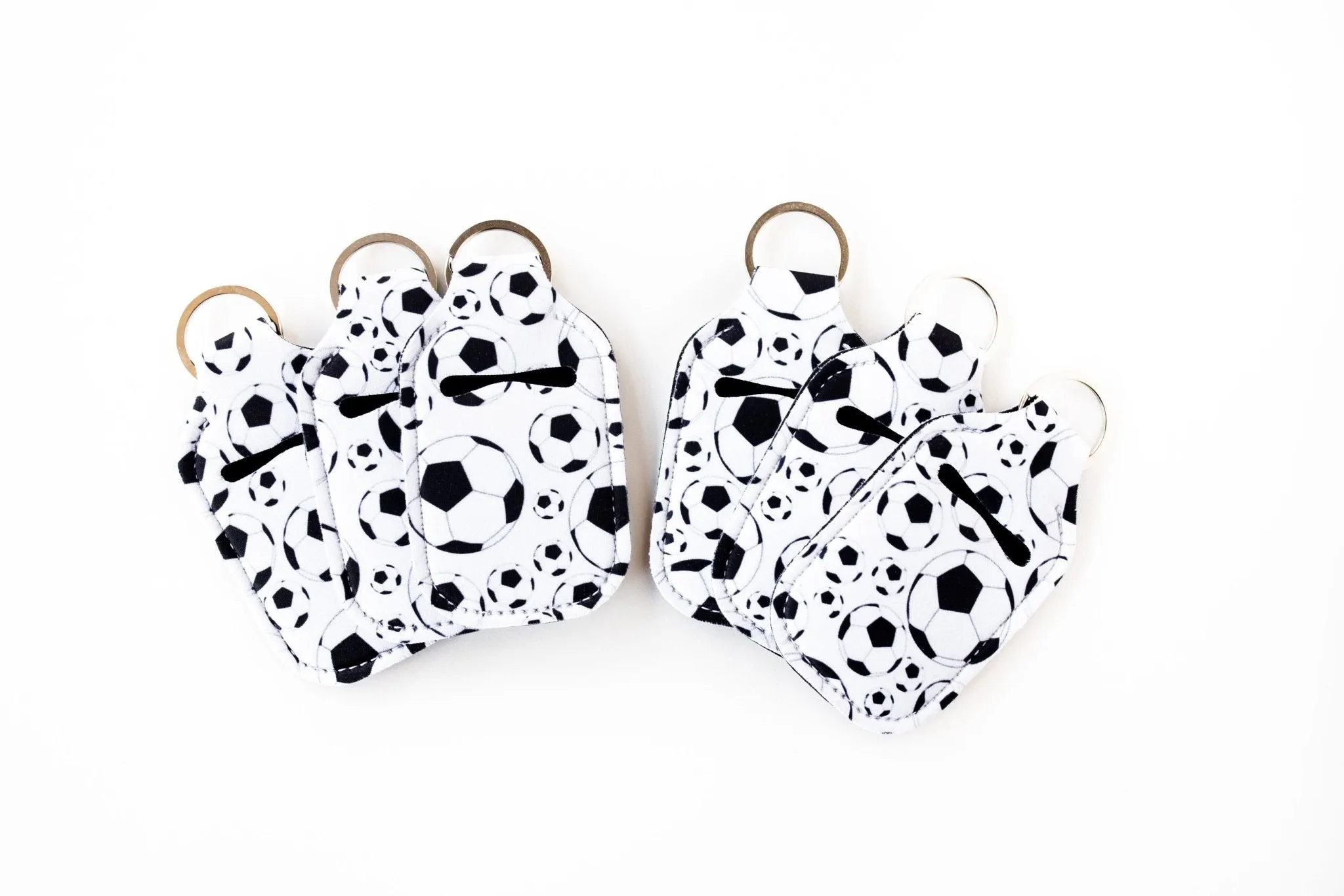 Soccer Team Gifts Hand Sanitizer Holder for Backpack Kids Keychain