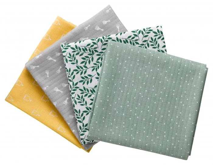 Sophie la girafe Set of 4 Small Pastel Swaddles