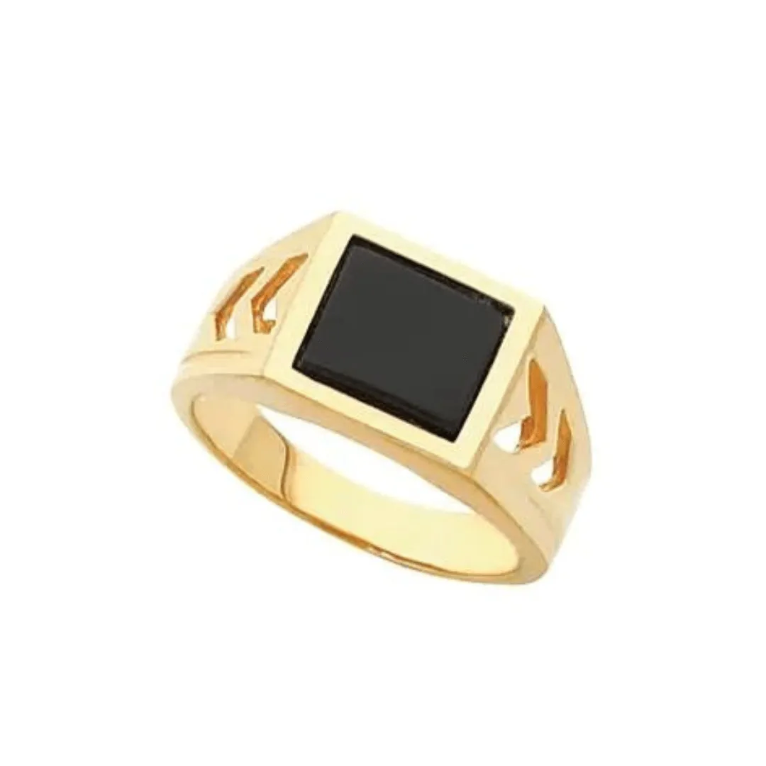Square Onyx Ring