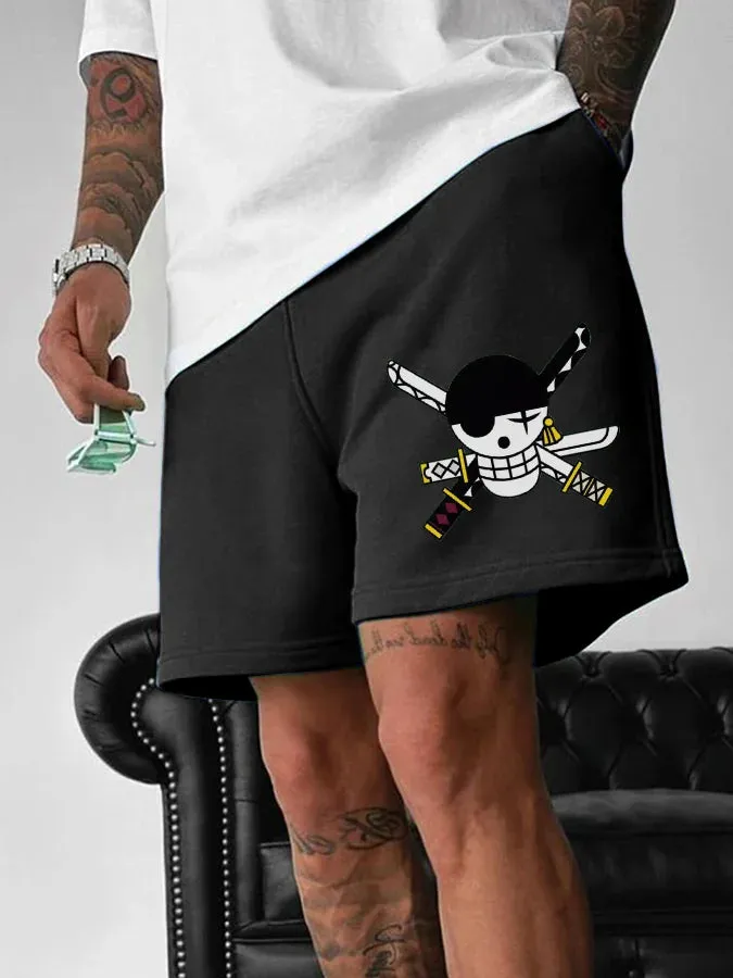 Stylish Casual Men's Multicolor Printed Pocketed Sweatpants